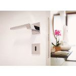 Stream Zincral Linea Calì Poignée de Porte avec Rosace Abaissée