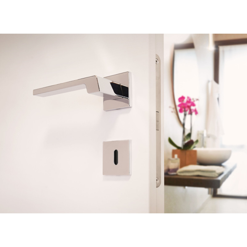 Stream Zincral Linea Calì Poignée de Porte avec Rosace Abaissée