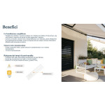 Sunteis io Somfy Capteur Soleil et Température pour Stores et Volets