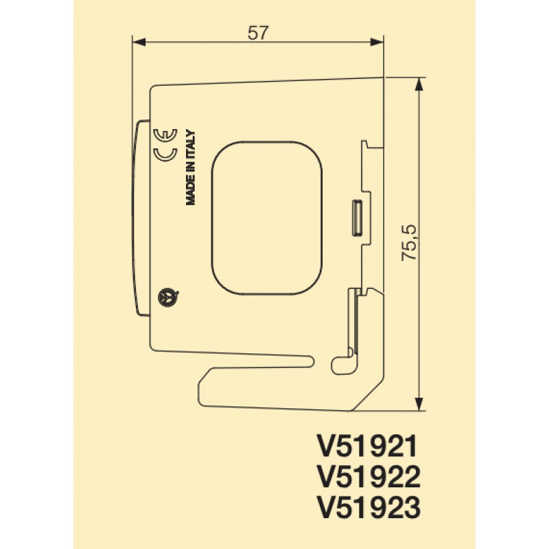 Support Installation Guide DIN Vimar