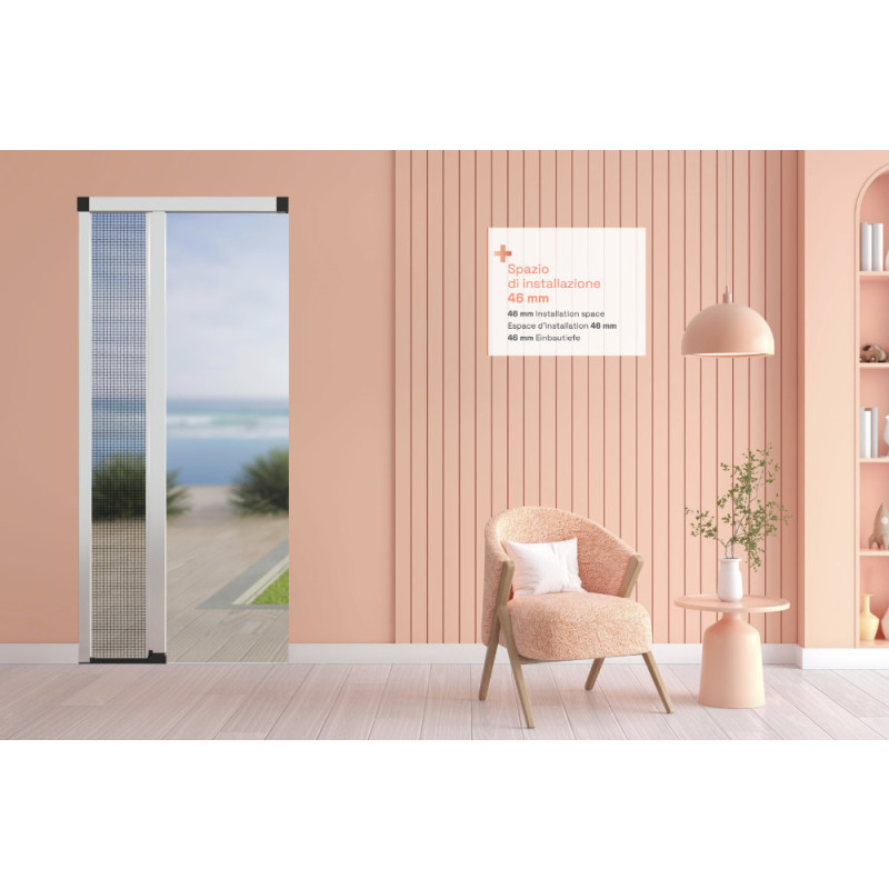 Switch4 PRIMED Moustiquaire Enroulable Latérale pour Porte