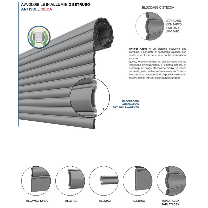 Volet Roulant Anti-effraction ANTISOLL PINTO Aluminium Extrudé