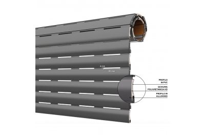 Volet roulant en aluminium PVC AriaLuceTherm qui laisse passer plus d'air et de lumière