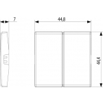 Bouton 1 Radiocommande Module 2 Pièces 14506 Plana Vimar