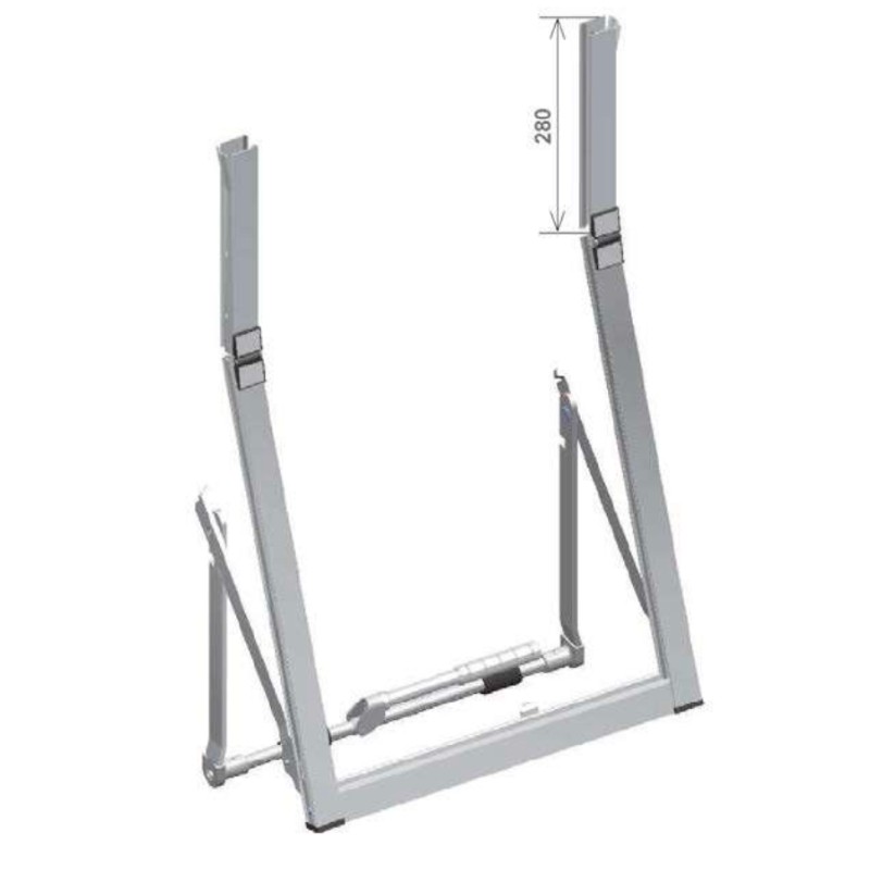 Cadre en saillie en aluminium pour volet roulant