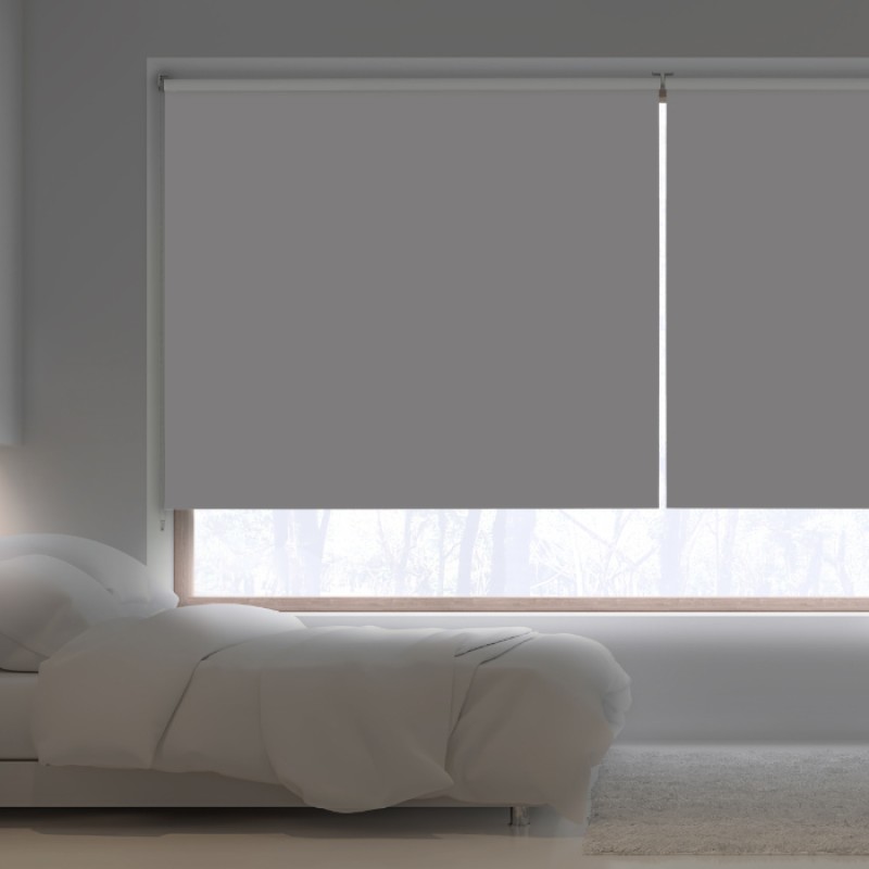 Rideau Occultant pour Chambre à Coucher Gris Solpor