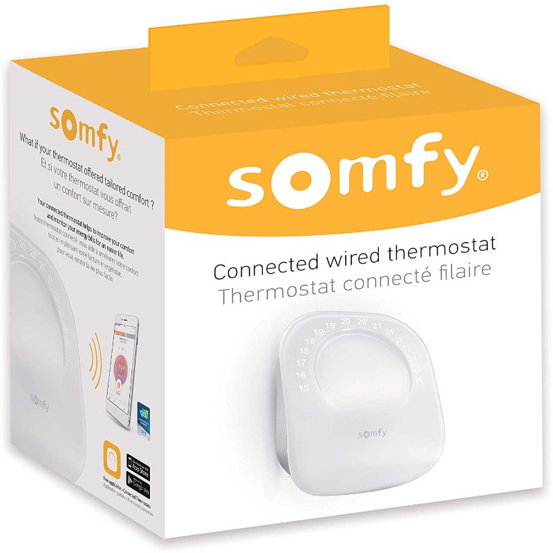 Test du thermostat connecté Somfy - Conseils Thermiques