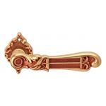 Tiffany Or Française Poignée de Porte sur Rosette Linea Calì Vintage