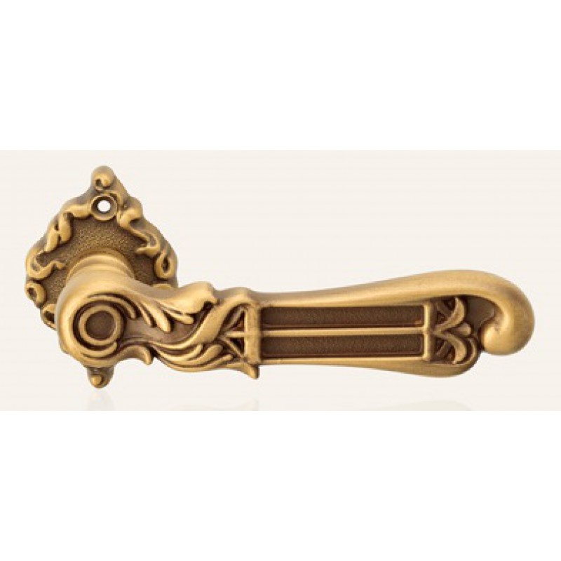 Tiffany Mat Patiné Poignée de Porte sur Rosette Linea Calì Vintage
