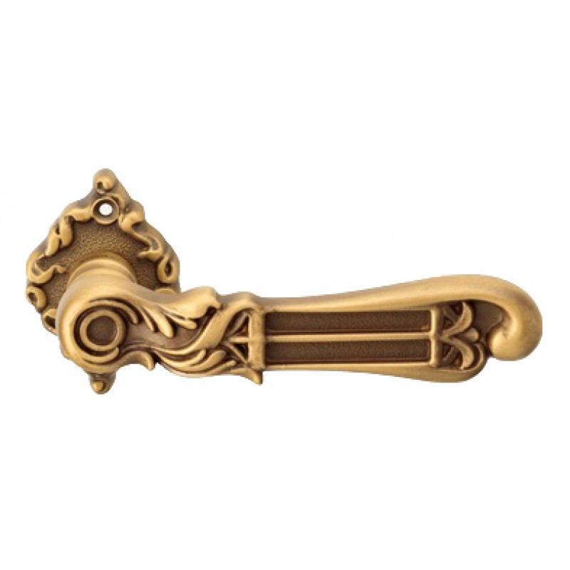 Tiffany Mat Patiné Poignée de Porte sur Rosette Linea Calì Vintage