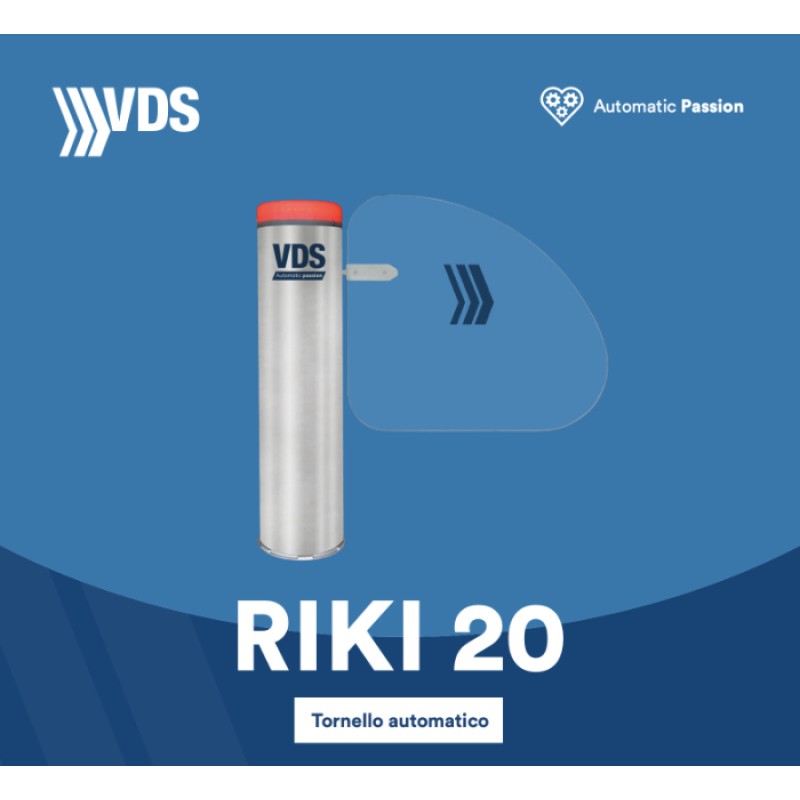 Tourniquet Automatique Riki-20 VDS pour Contrôle Transit Piétonnier