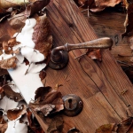 Karina Chrome + Poignée De Porte En Laiton Poli Rosace Double Ligne De Finition Créatrice Calì