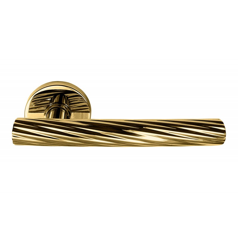 Poignée de Porte Contemporaine Twee sur Rosette Designer Massimo Cavana pour Mandelli