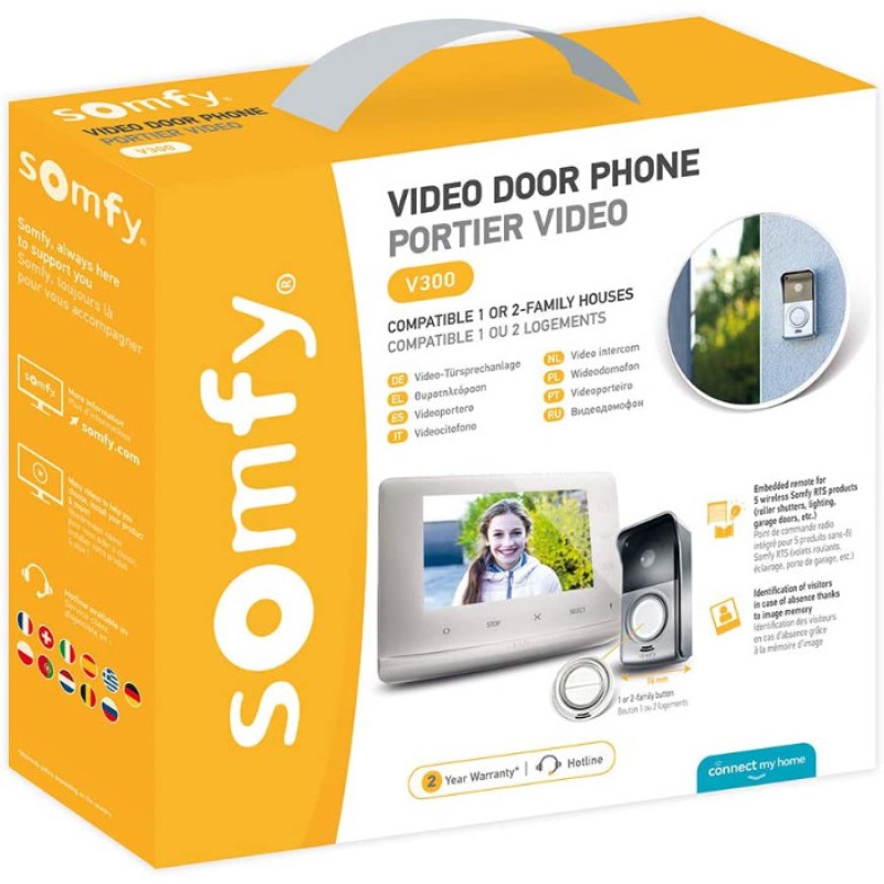 Somfy V300 Interphone Vidéo Numérique Kit Mains Libres