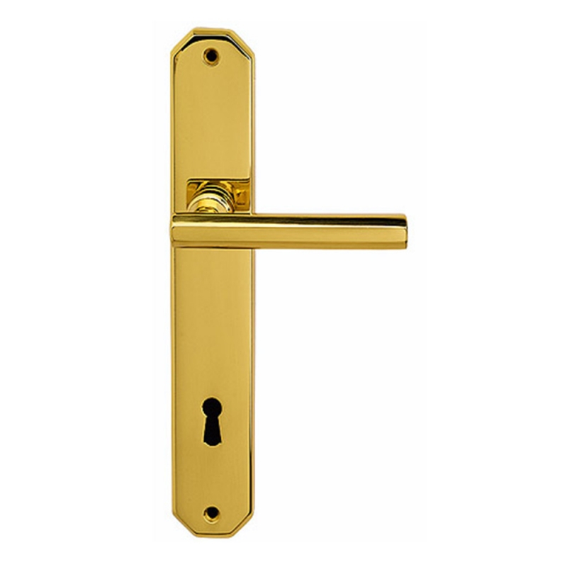 Air poli poignée de porte Chrome sur Rosette dynamique romantique et classique Linea Cali