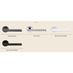 Vision Zincral Linea Calì Poignée de Porte avec Relief