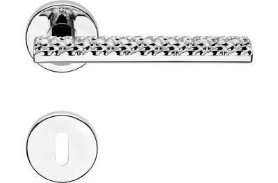 Vision Zincral Linea Calì Poignée de Porte avec Relief