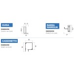 Moustiquaire à Chaîne Verticale Sur Mesure Boîte de 50 mm