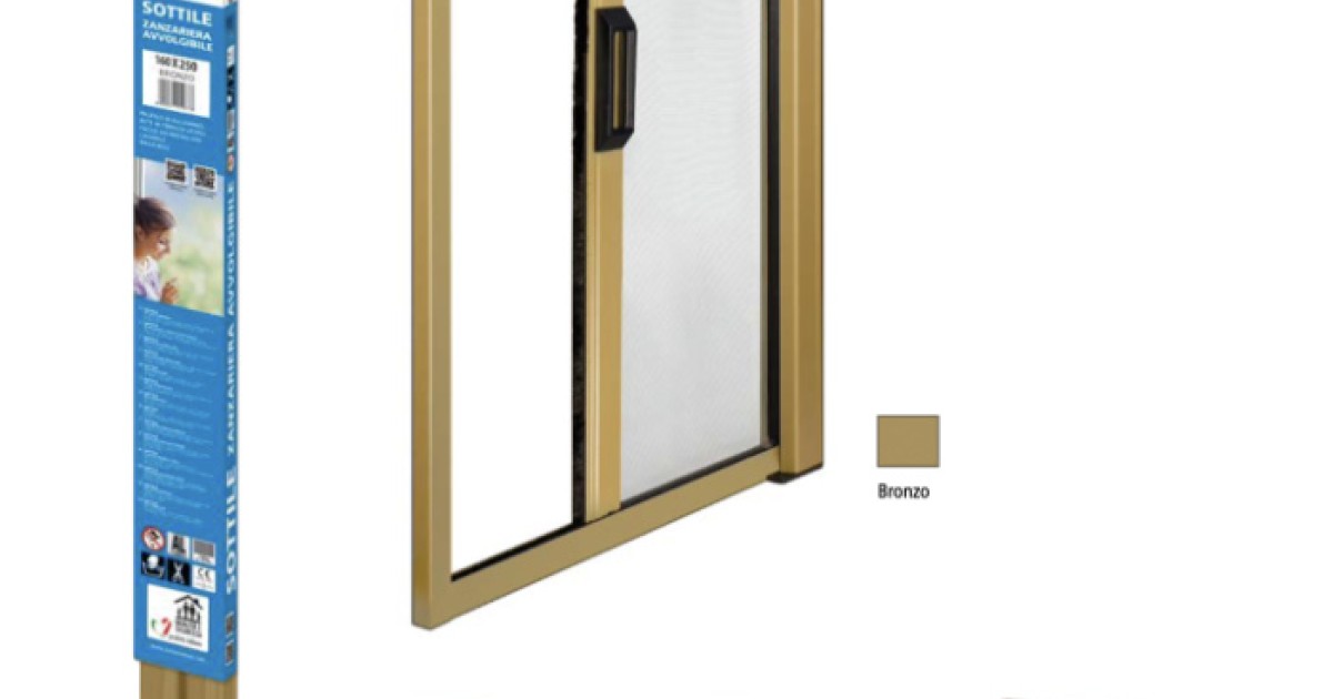 FACILITYS Store Moustiquaire Enroulable 100x160 Cm - Aluminium - Blanc