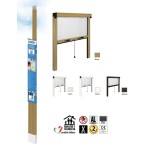 Moustiquaire à enroulement vertical pour fenêtre à enroulement IRS