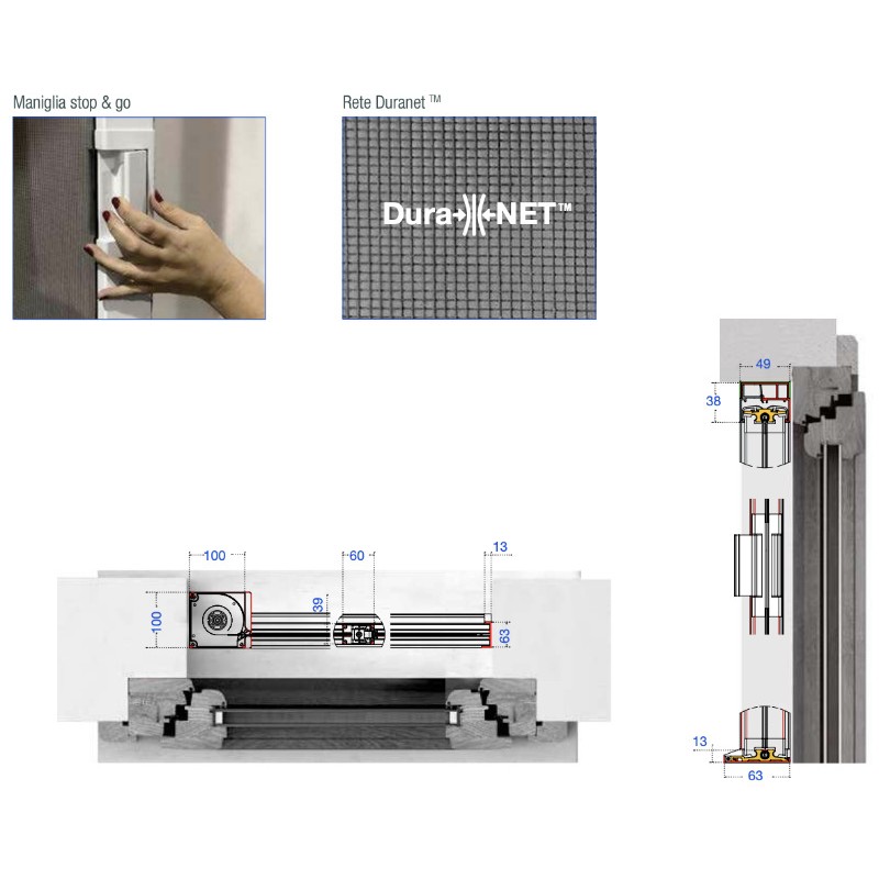 Moustiquaire Latérale Grande Taille Pasini FORTUNA