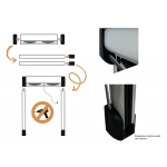 Moustiquaire sans Vis Frida 42 avec Brosse Autobloquante