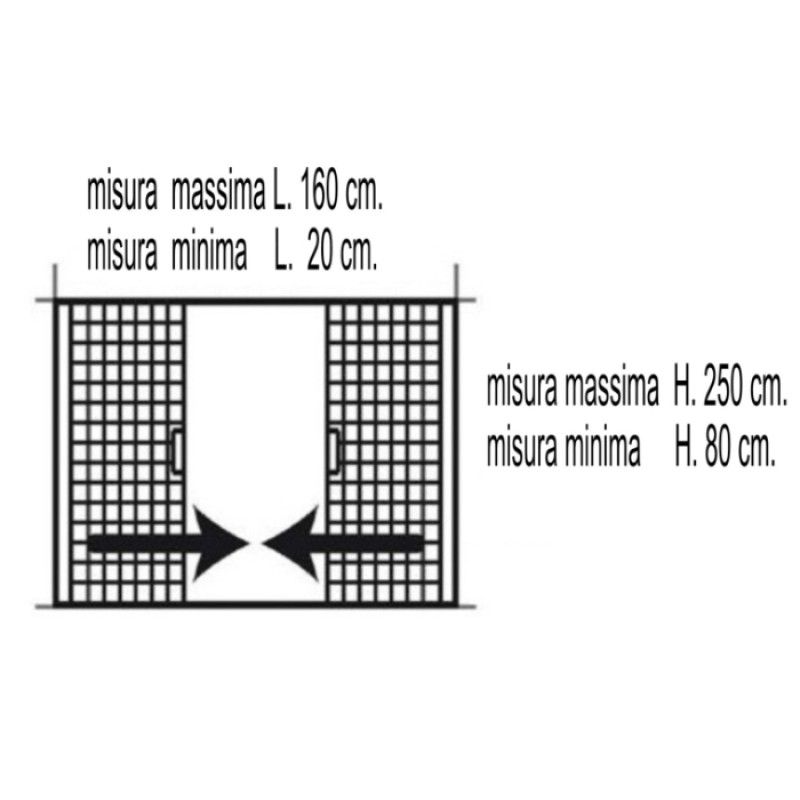 Moustiquaire Fine Horizontal Double Porte Réductible IRS