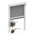 Moustiquaire enroulable avec bouton et crochet magnétique pour fenêtre Kiss 50 Zanzar Sistem