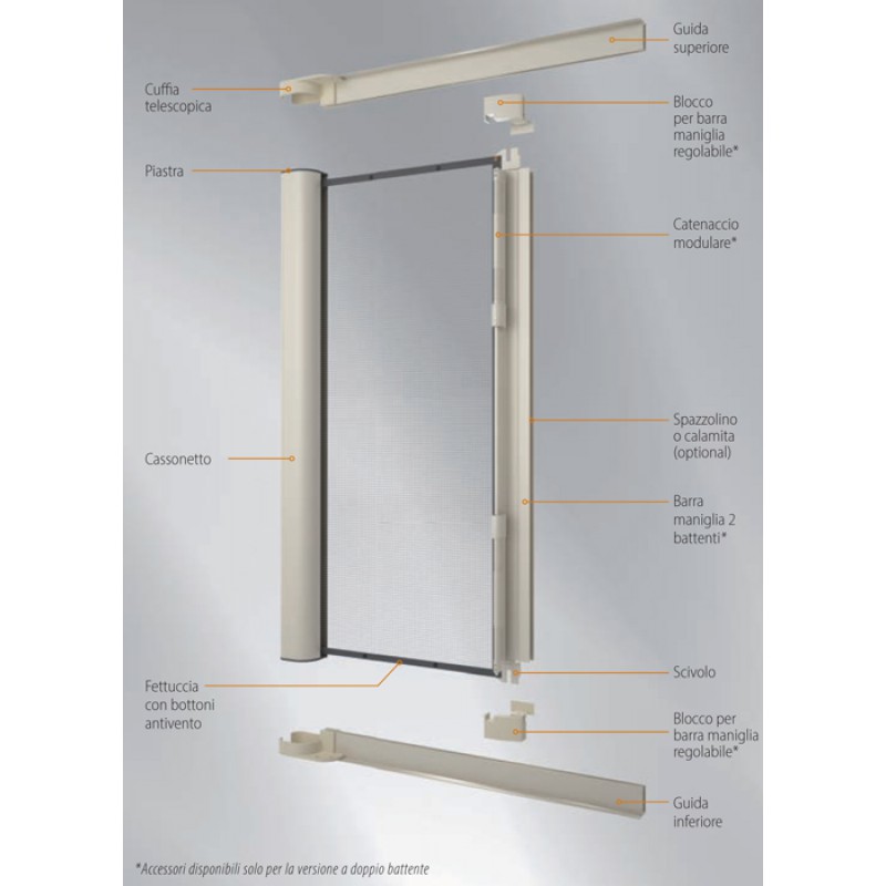 Moustiquaire Bettio Beta 1 Swing Shift Side traditionnelle