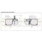 Moustiquaire Bettio Beta 2 arrêts Cassone arrondi Side Scrolling