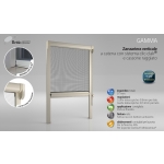 Moustiquaire Bettio gamme Clic-Clac Cassone arrondi chaîne verticale