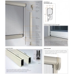 Moustiquaire Bettio gamme Clic-Clac Cassone arrondi chaîne verticale