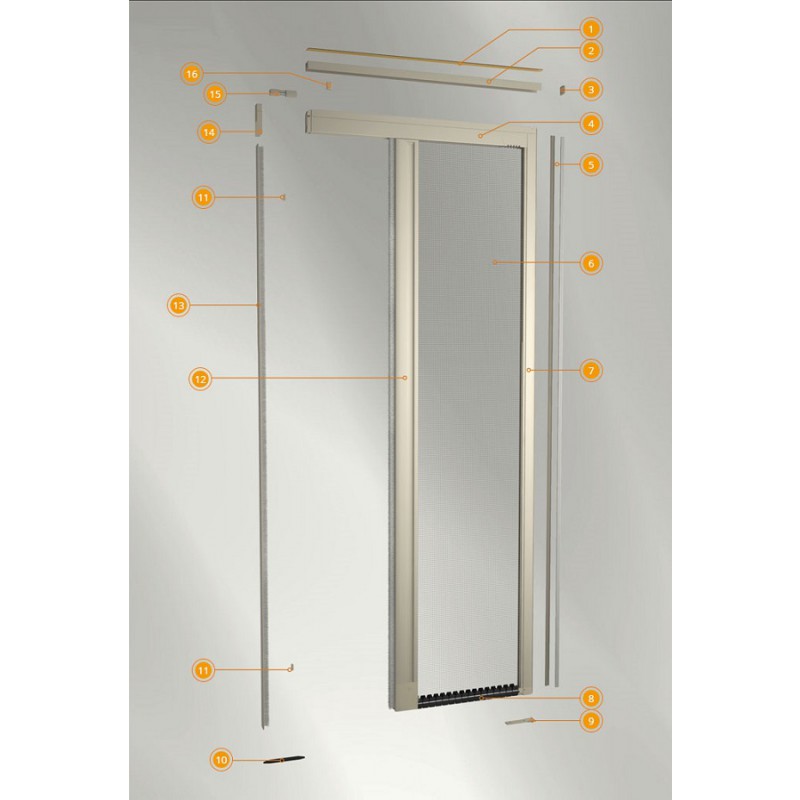 Moustiquaire Bettio Etape 1 Swing Shift Side Sans Barrières 50