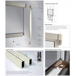 Moustiquaire Bettio Rosy Printemps frotté clic-clac et de Vertical Guides de printemps