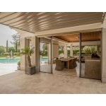 Moustiquaire plissée 2 portes coulissantes pour porte française facile à installer Plissé Zanzar Sistem