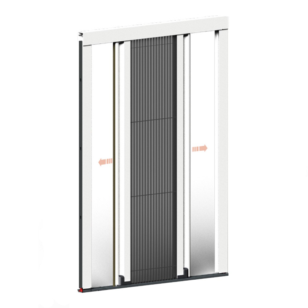 Moustiquaire plissée réversible pour entrer des deux côtés Plissé Type Zanzar Sistem