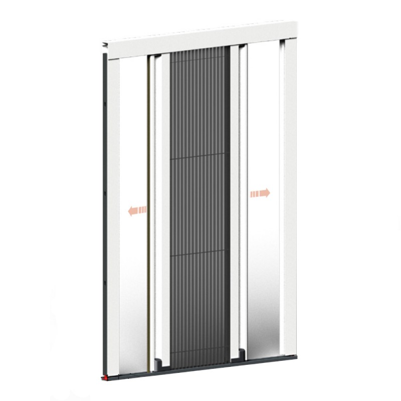 Moustiquaire plissée réversible pour entrer des deux côtés Plissé Type Zanzar Sistem